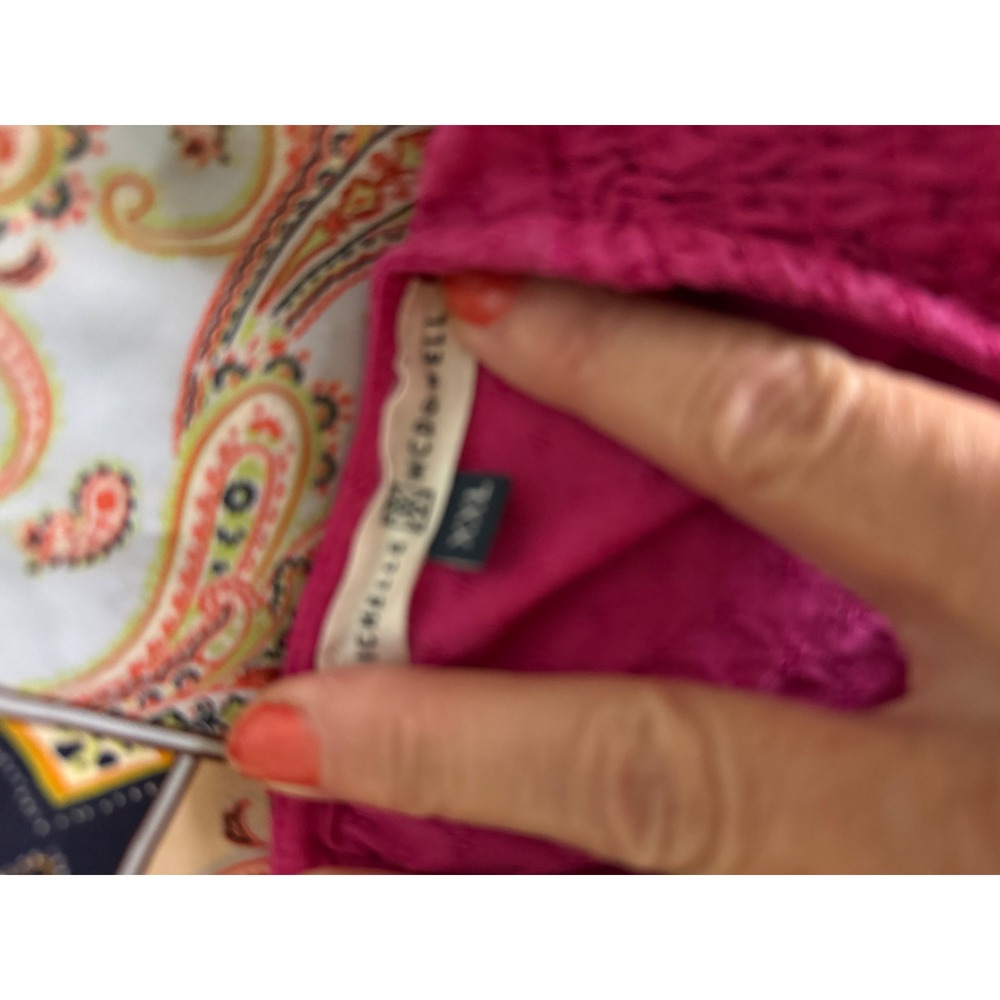 Zara Patchwork Print Button Up Long Sleeve Shirt … - image 6